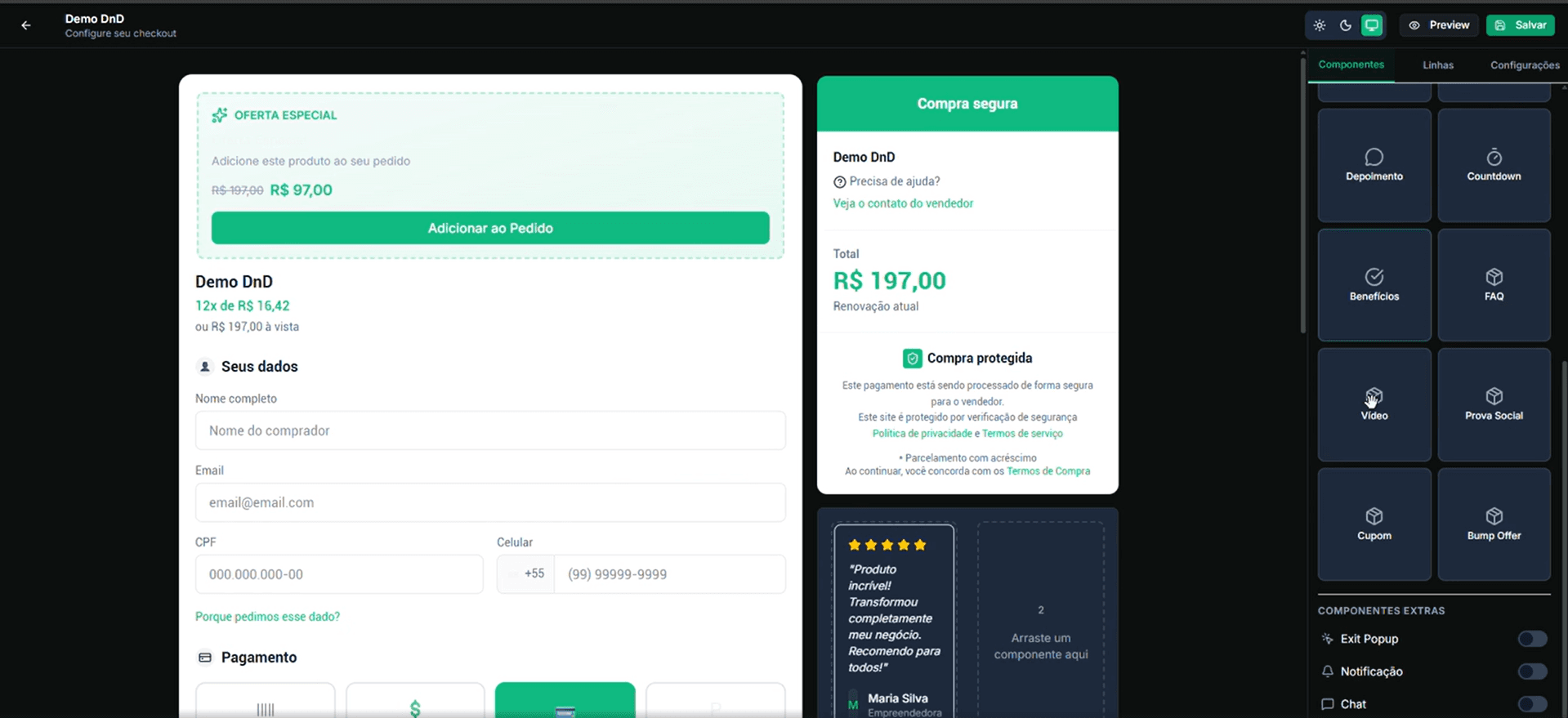 Logo do projeto Construindo um Checkout Builder Visual com Drag-and-Drop